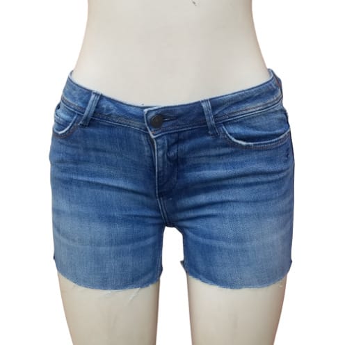 Ladies Stretchy Bumshort- Blue