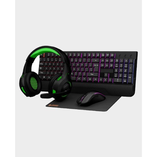 Gaming Keyboard With Rainbow Lightning + Led Headphones + 7d Gaming Mouse + Mouse Pad