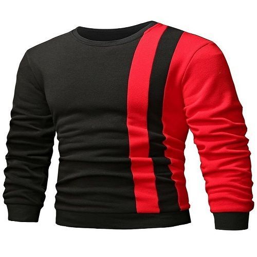 Colorblock Sweatshirt Black&Red