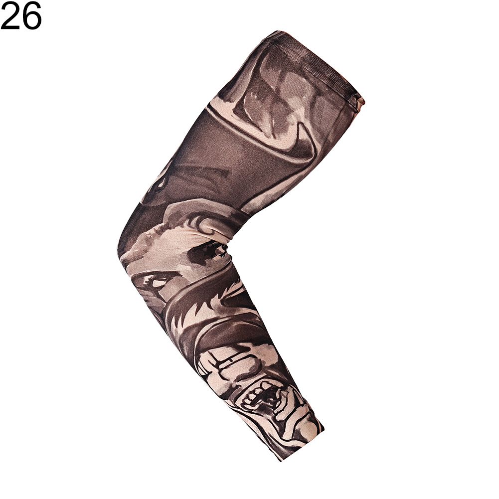 1Pc Outdoor Anti-sunlight Sport Tattoo Arm Sleeves-26#