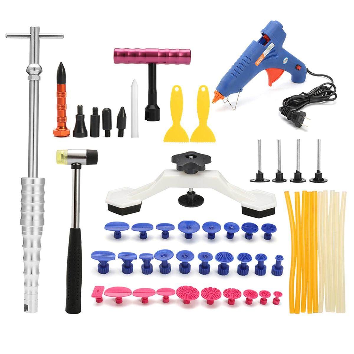 172398023058 42pcs Auto PDR Hail Repair G Un Dent Puller Lifter Paintless Removal Tools Kit
