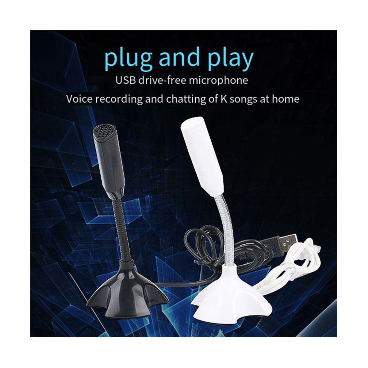 USB Laptop Microphone Voice Mic High Sensitivity Mini fo