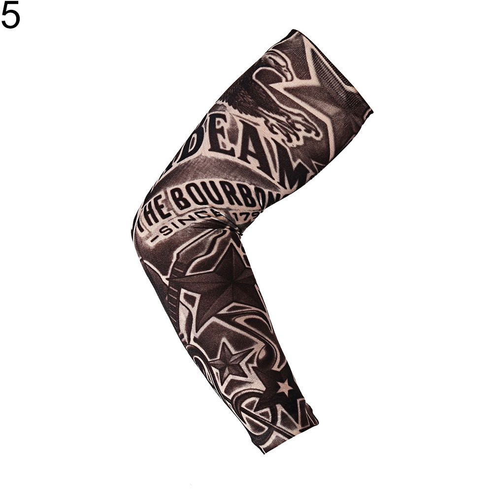 1Pc Outdoor Anti-sunlight Sport Tattoo Arm Sleeves-5#