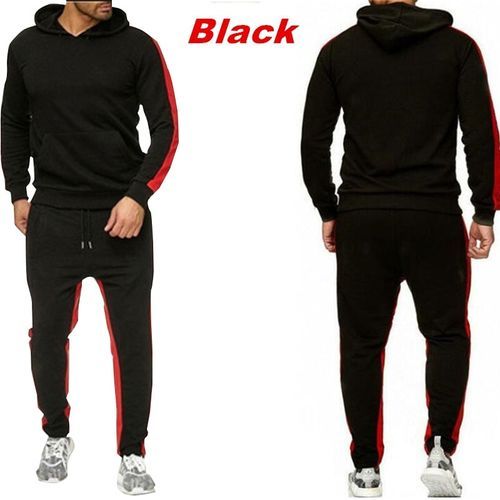 2021 Men's Tracksuit 2 Pieces Set Sweatshirt + Sweatpants Sportswear Zipper Hoodies Casual Male Streetwear Suits Mens Clothing
