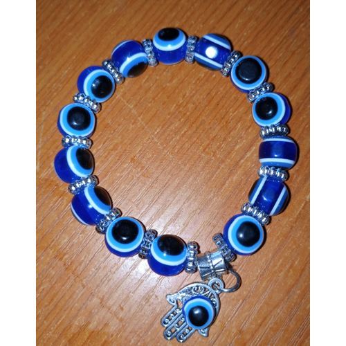 2 Charming Fortified Goodluck Blue Eyes Hand Bracelet*