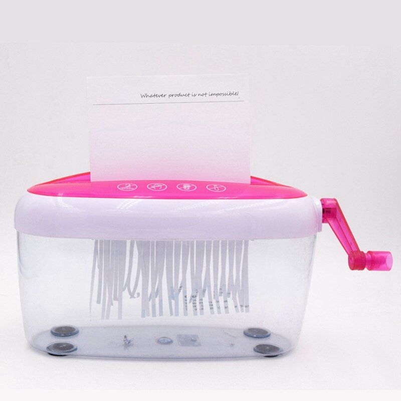 Mini Manual Small Portable Paper Shredder Applicable A4