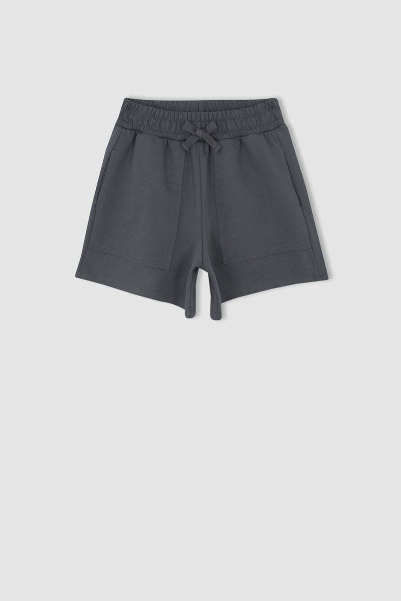 Girl Knitted Short - Grey
