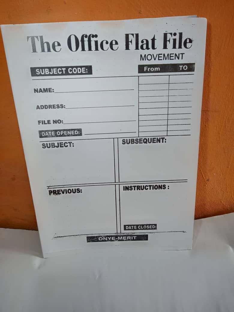 White Multi Purpose Flat Office Files