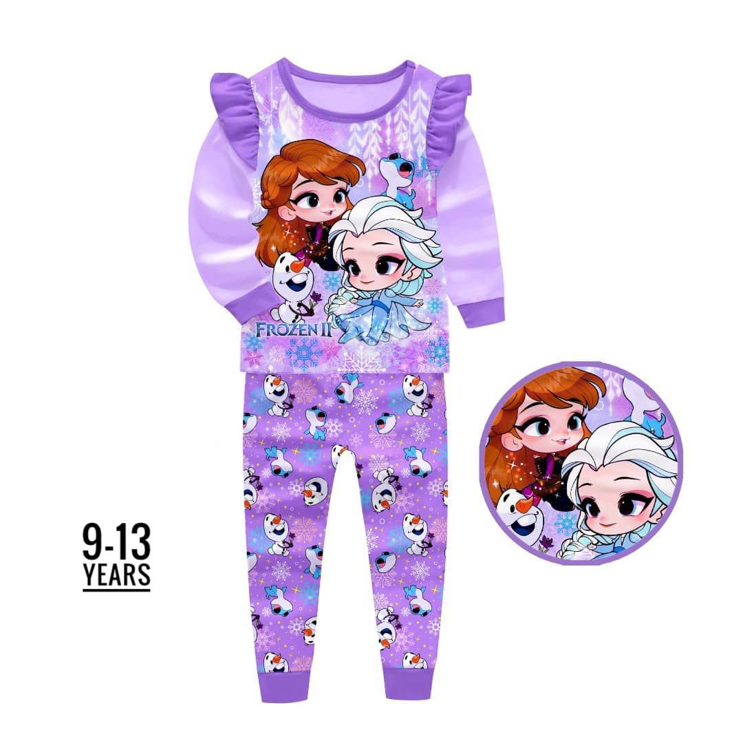New Girls Frozen Character Pajama Set