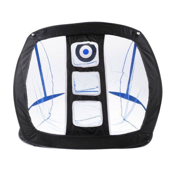 Square   Up Golf Chipping Net, Indoor/Outdoor Golfing Black Blue