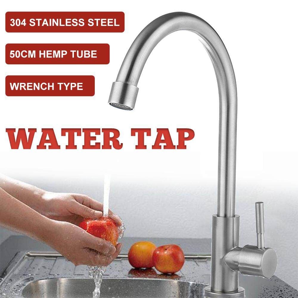 304 Stainless Steel Faucet Large Vertical Water Tap With 50cm Double Head Tube