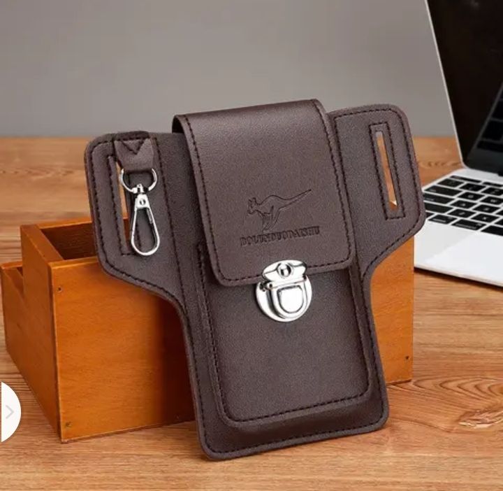 Brown Mobile Phone And Accessories Waist Packs