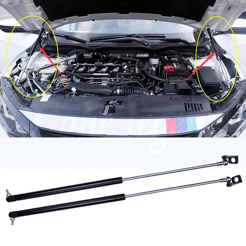 Car Hood Support Hydraulic rod Lift  Spring Shock Bars For honda civic 2017 For honda civic 2005-2019 Car-styling 8/9/10TH