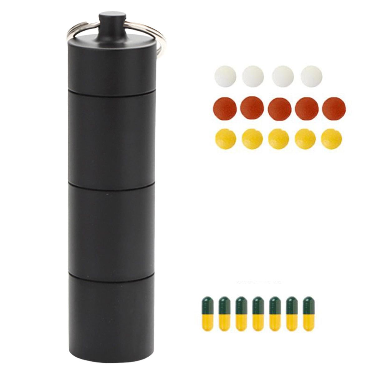 Aluminum Alloy  Box With Keychain, Portable