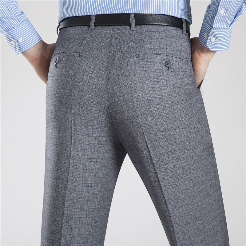 Big Size Men Formal Business Bay Pants 29-44 Summer Male Stretch Office Thin