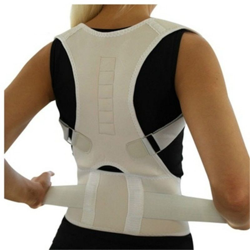 Adjustable Magnetic Posture Back Support Corrector Belt Band Belt  Shoulder Lumbar S Pain Relief Posture Waist Trimmer-