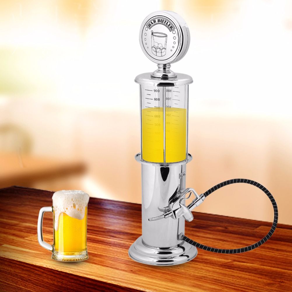 1000ml  Wine Beer Soda Dispenser Drinking Vessel Home Bar Pourer Machine-Silver