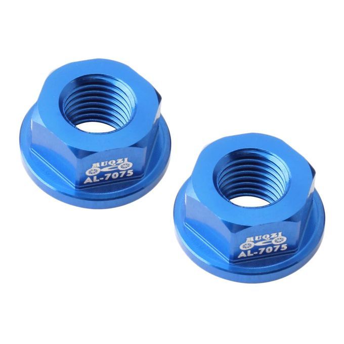 2pcs Kids Balance Bicycle Wheel Hub Nut M8 Front Rear Hubs Wheels Blue