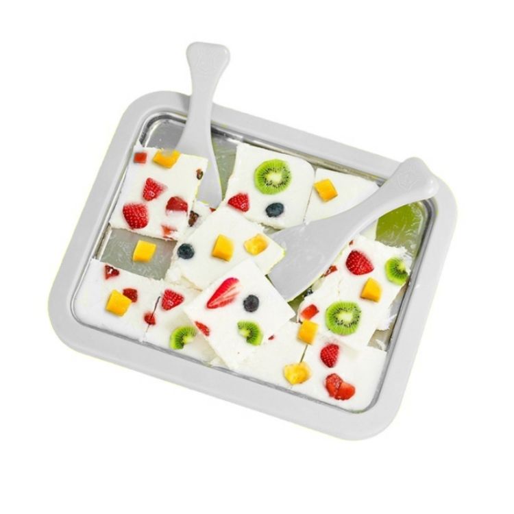 Fried Yogurt Hine Stainless Steel White 26x21cm