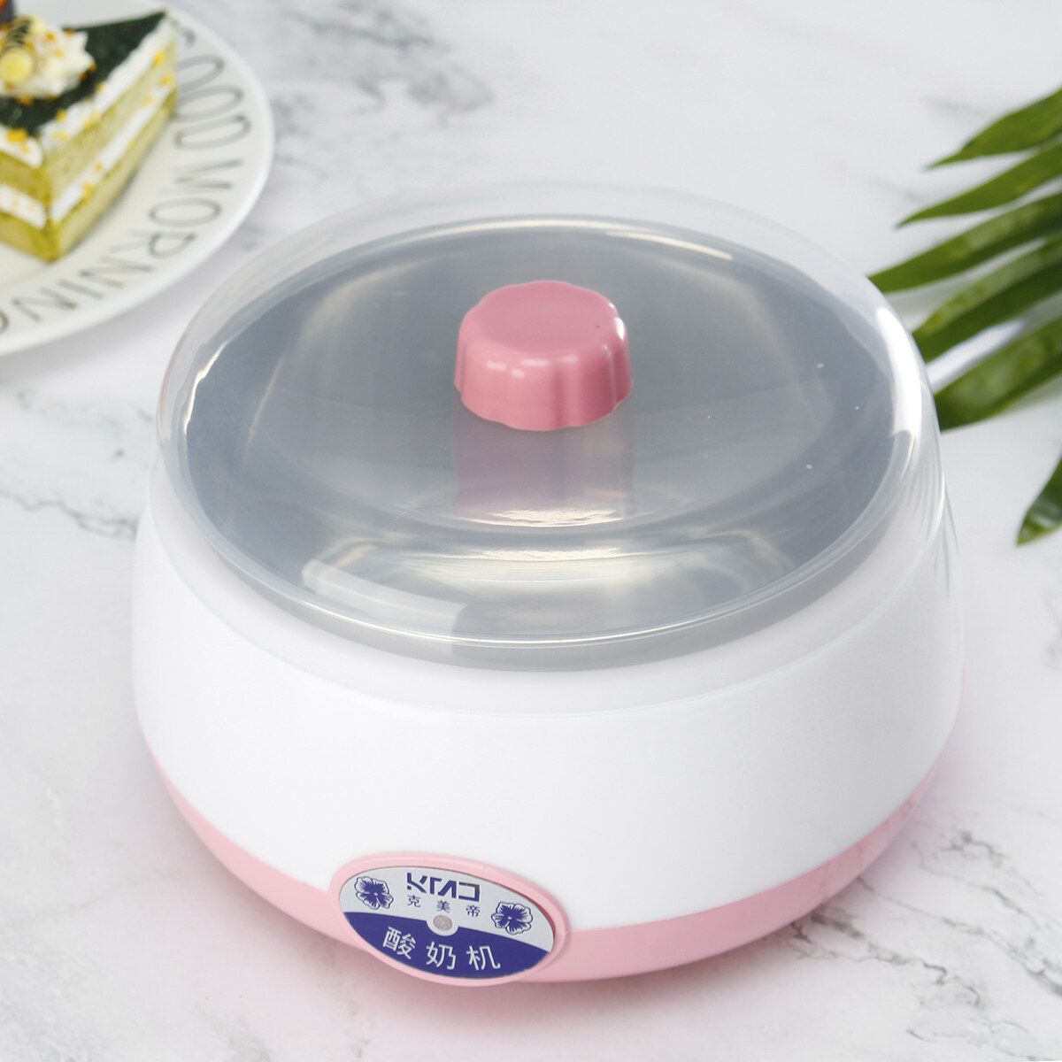 Electric Yogurt Maker Yoghurt Automatic Stainless Steel Home Kitchen DIY Machine Pink