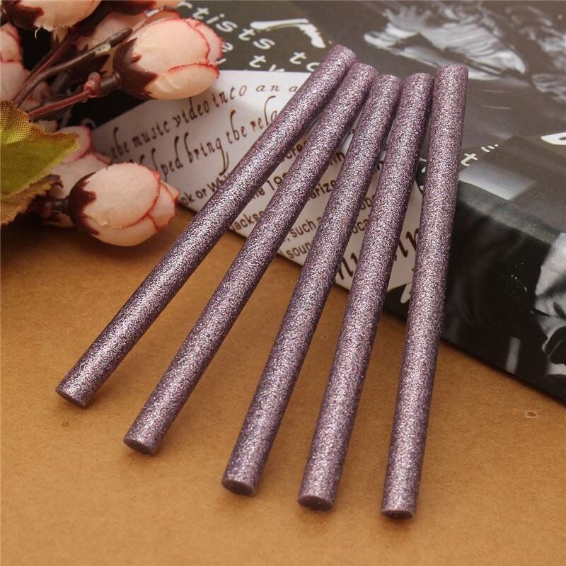 5PCS Purple Glitter Hot Sticks Deco Sauce Icing Seals Purple