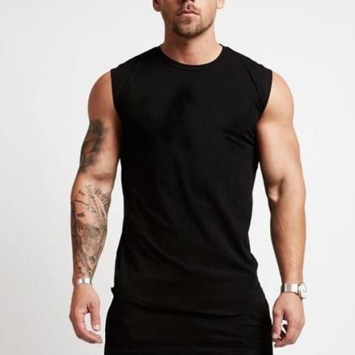 Sleeveless T-shirt - Black
