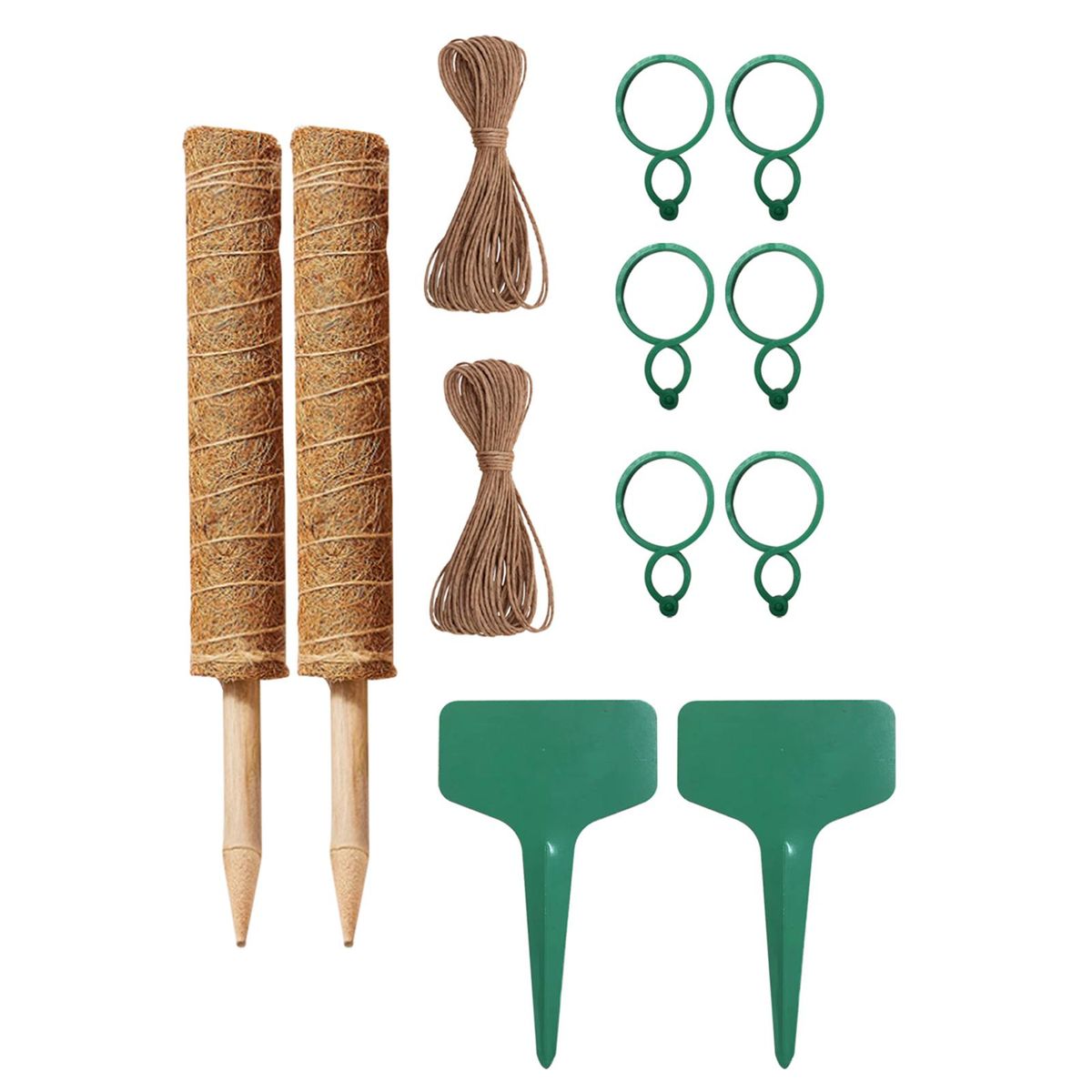 YEGBONG Coconut Silk Column Kit Climbing Plants Support Totem Pole Retain Moisture Grow Better