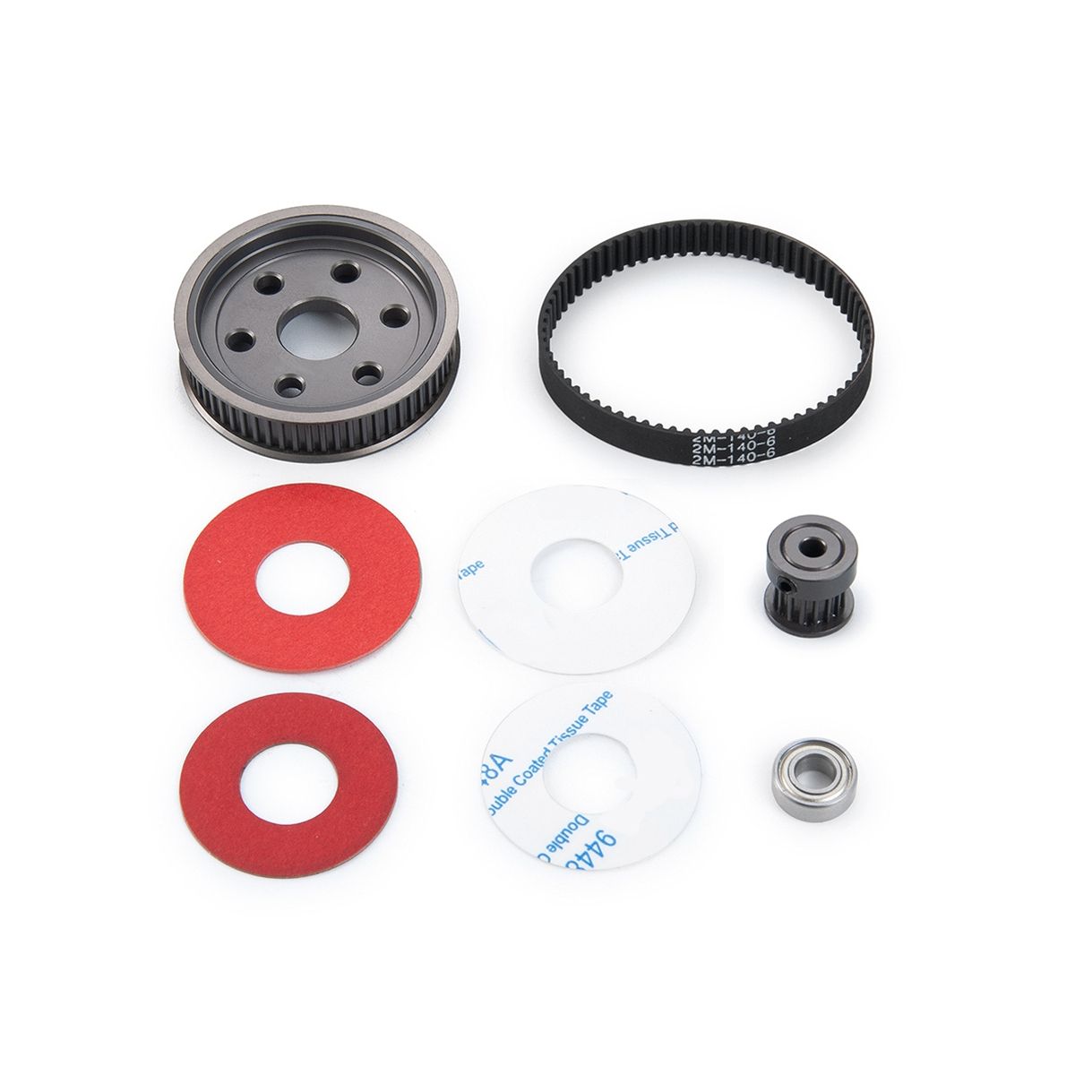 Motor Gear Belt Drive Transmission Gears System for 1/10