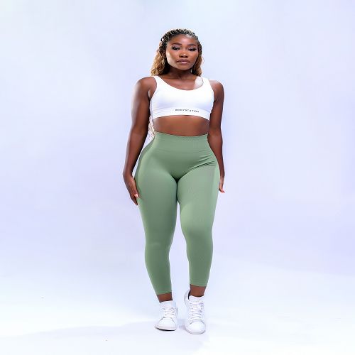 Aisha Contour Leggings - Green