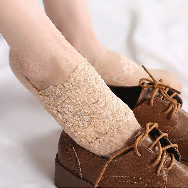 Awaytr 2 Pairs/Package Invisible Socks Women