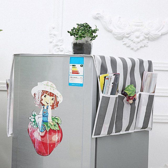 Double Sided Refrigerator Cover Withrefrigerator Cover