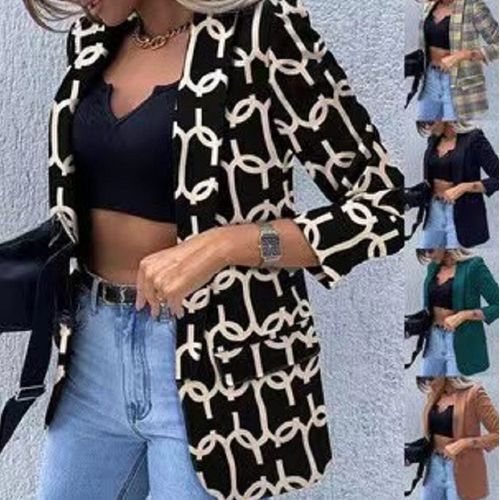 Lightweight Long Sleeve Ladies Shirt Jacket Denim Print Butterfly Embroidery