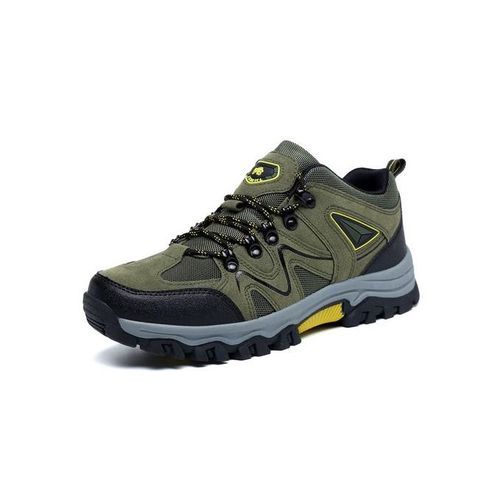 Big Size Mens Outdoor Hiking Climbing Shoes-Green