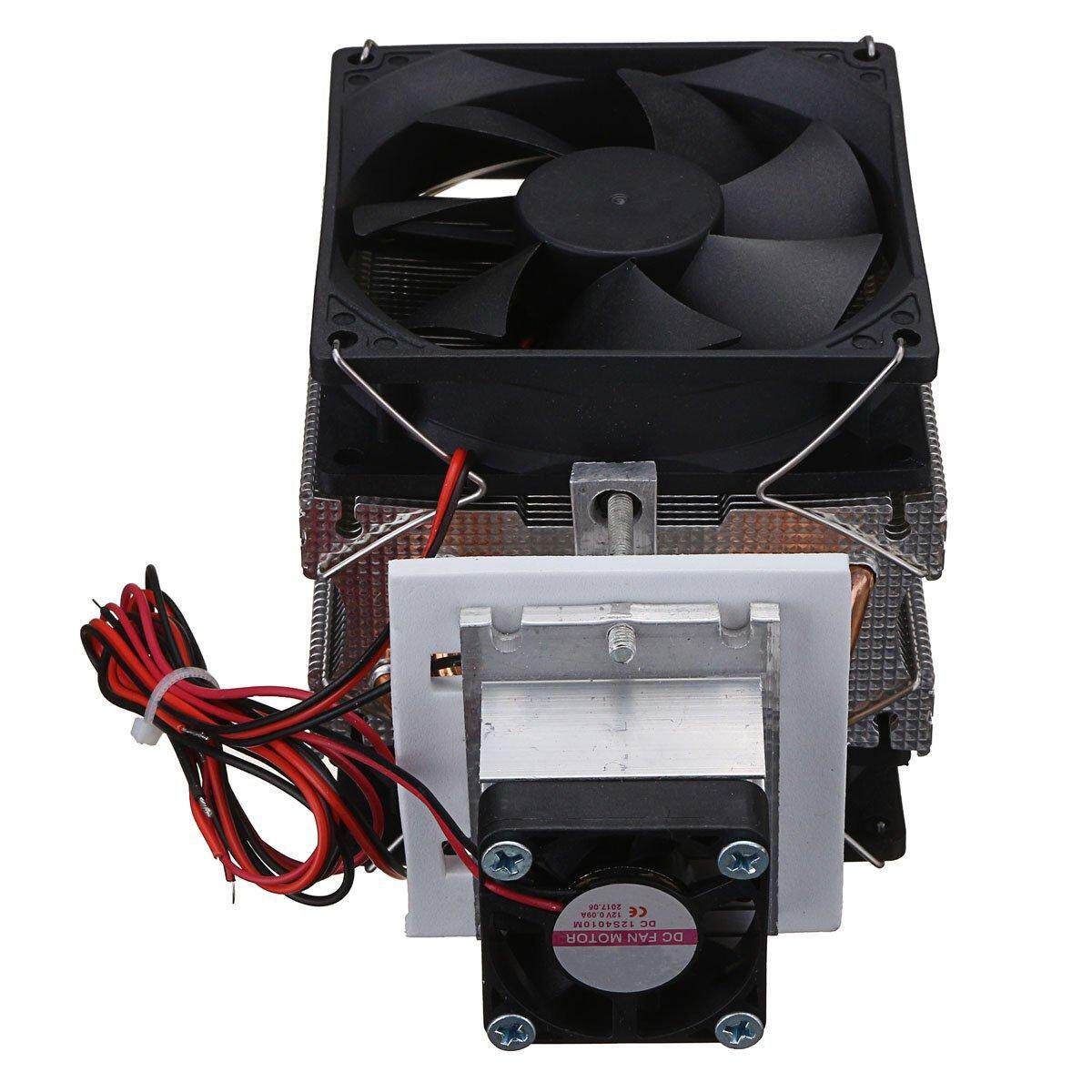 12V 72W Peltier Refrigeration Cooling System Kit Cooler Fan DIY