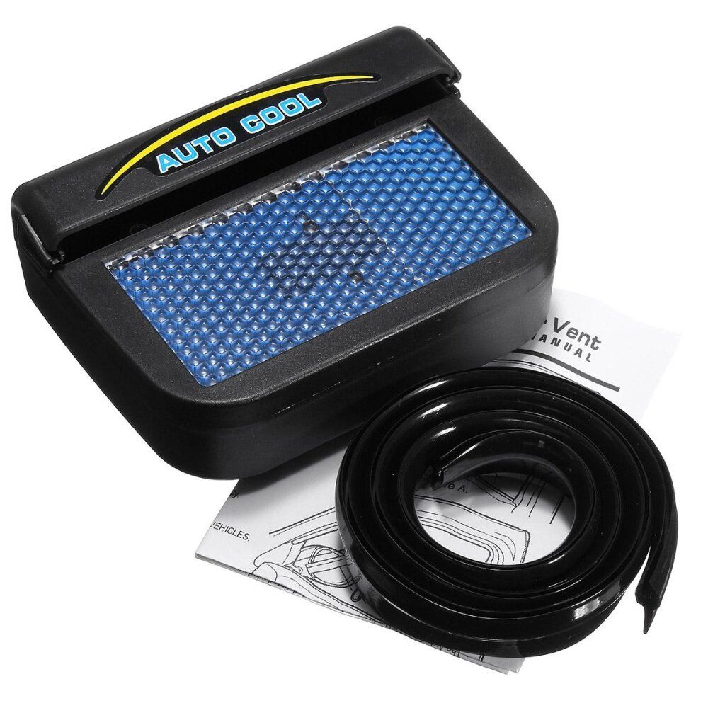 Solar Powered Car Auto Air Vent Cooling Fan Window Ventilation System