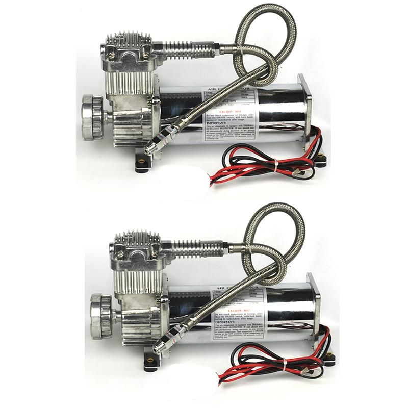 2PCS Universal DC 12V 480C 200PSI OUTLET 3/8 or 1/4 Car Air Suspension Compressure/ Pump Air Horn Pump