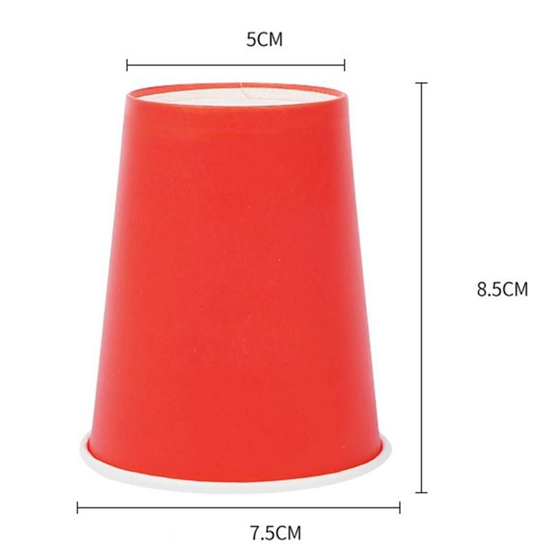 200Pcs Pure Colour Party Disposable Paper Cups Juice Cup