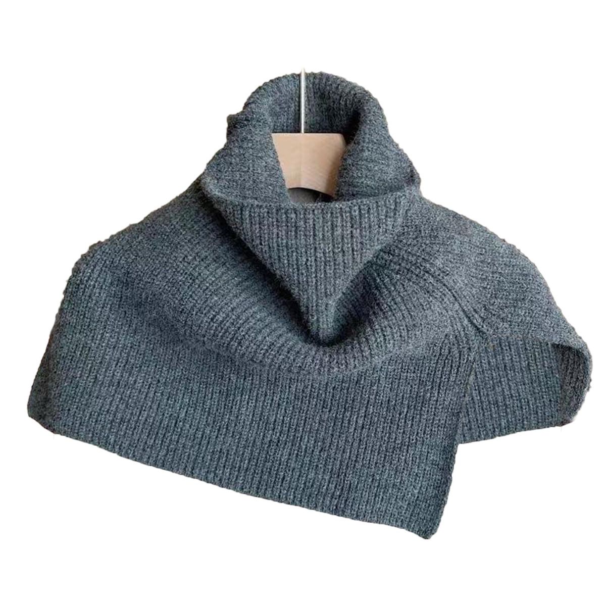 Women Winter Shawl European Style Lady Shawl Grey
