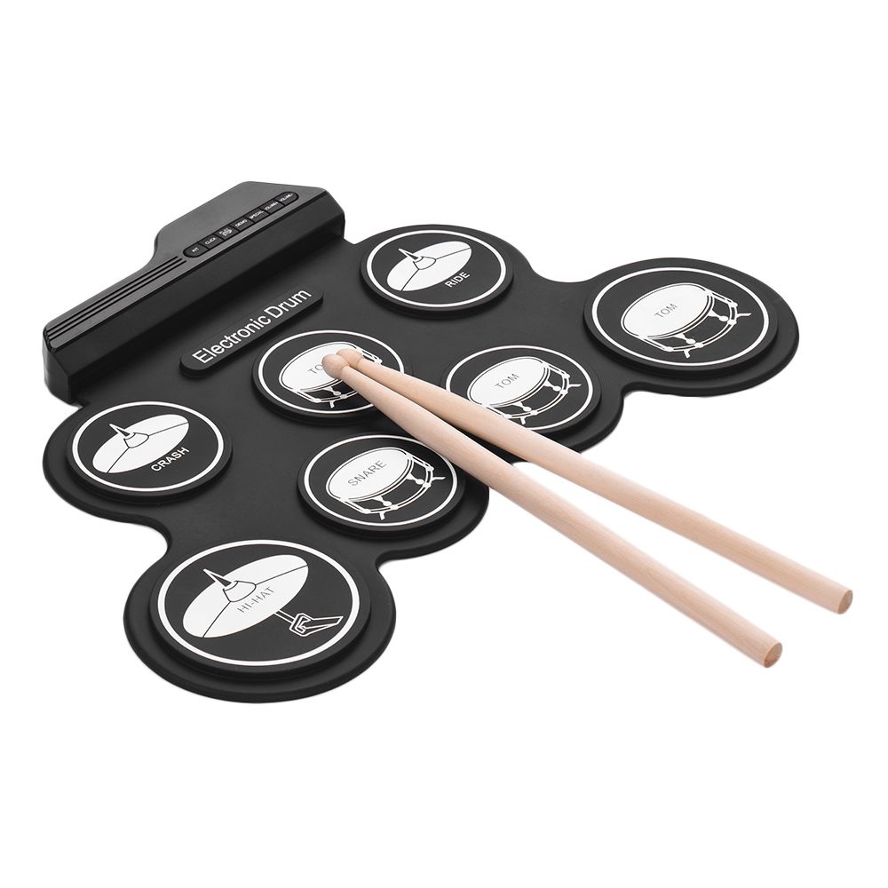 USB Roll-Up Silicon Drum Set Digital Electronic Drum Kit