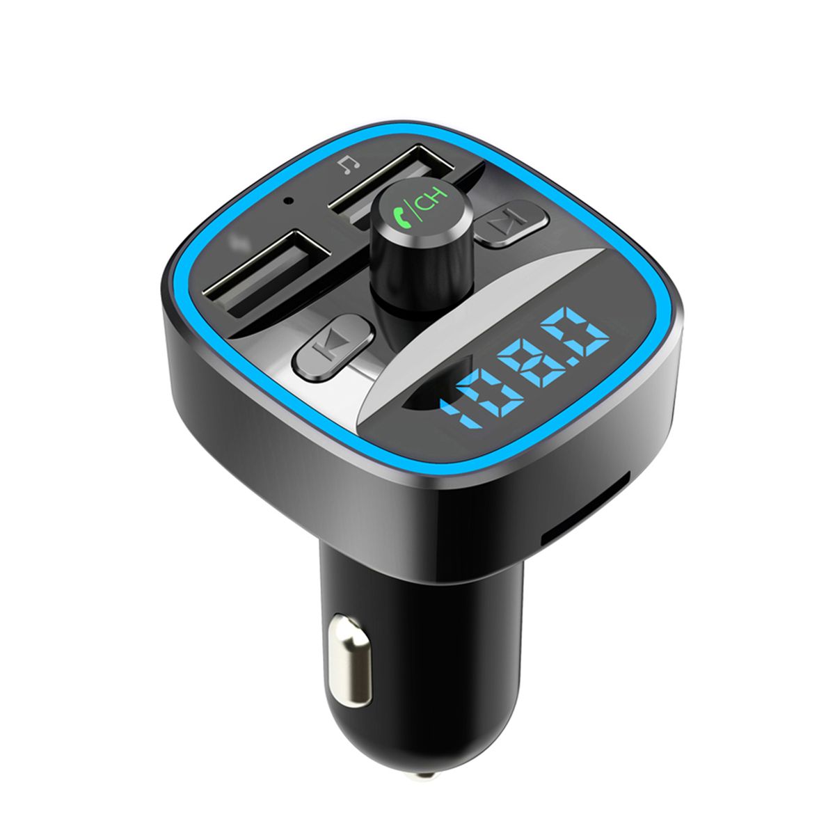 T25S Car MP3 Player Multi-function BT5.0 Dual USB Chargers