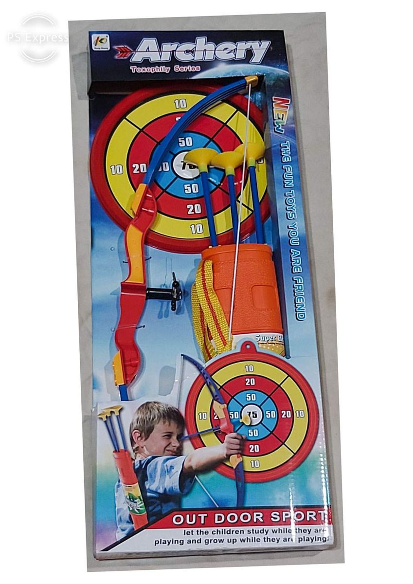 Kids Toy Bow & Arrow Set And Target Outdoor Garden Fun