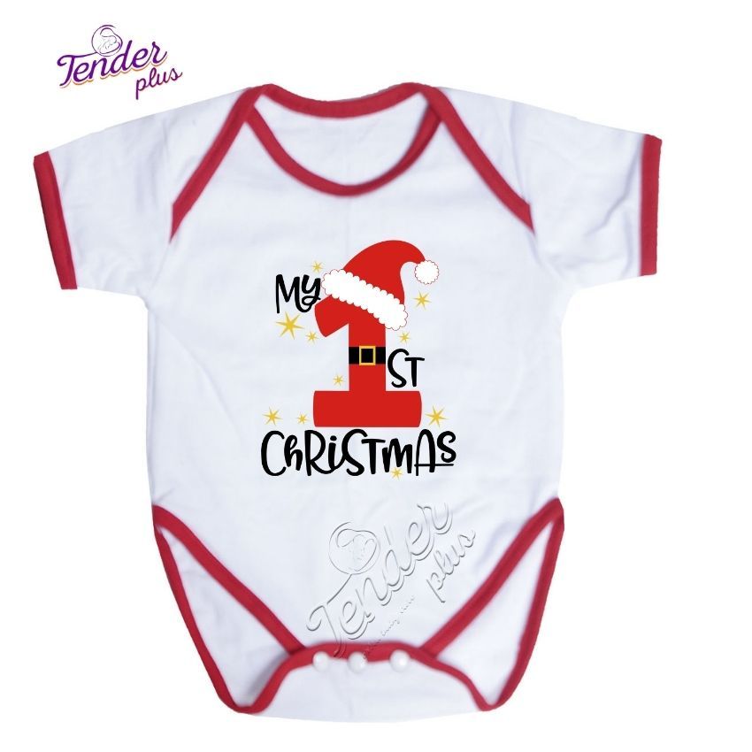 My First Christmas Baby Onesies