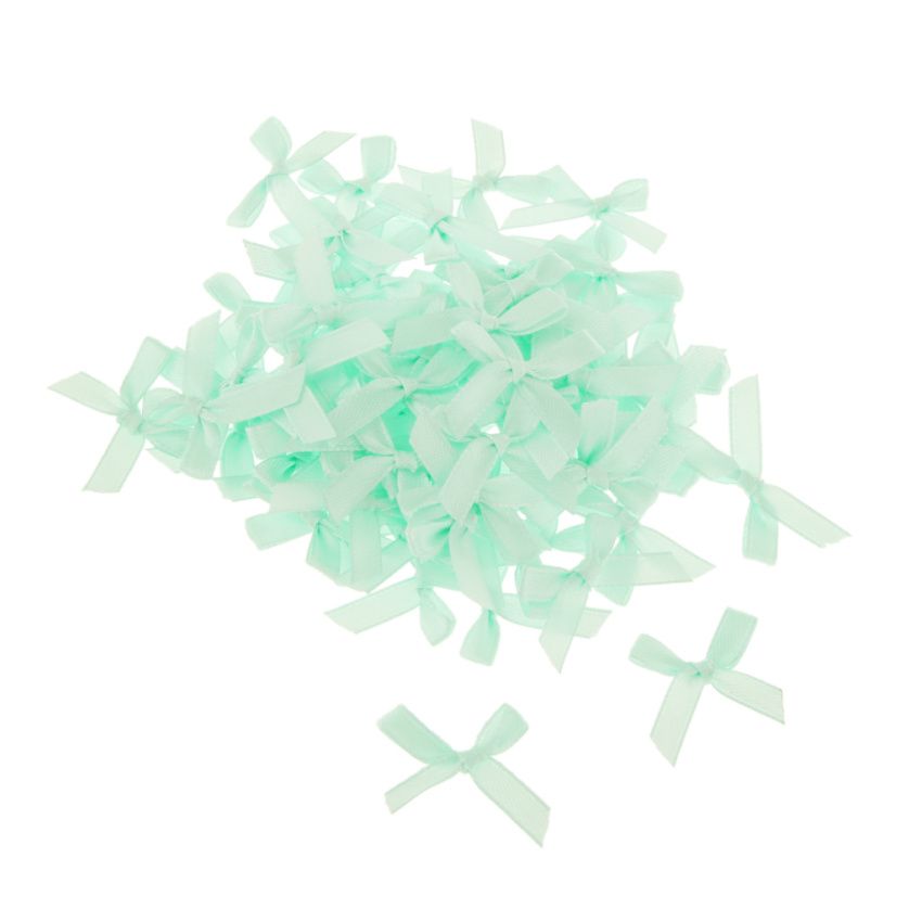 100pcs 30mm Mini Ribbon Bow Tie DIY Craft Scrapbook Making