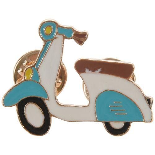 Cartoon Motorcycle Locomotive Brooch Pin Enamel Icon Pin