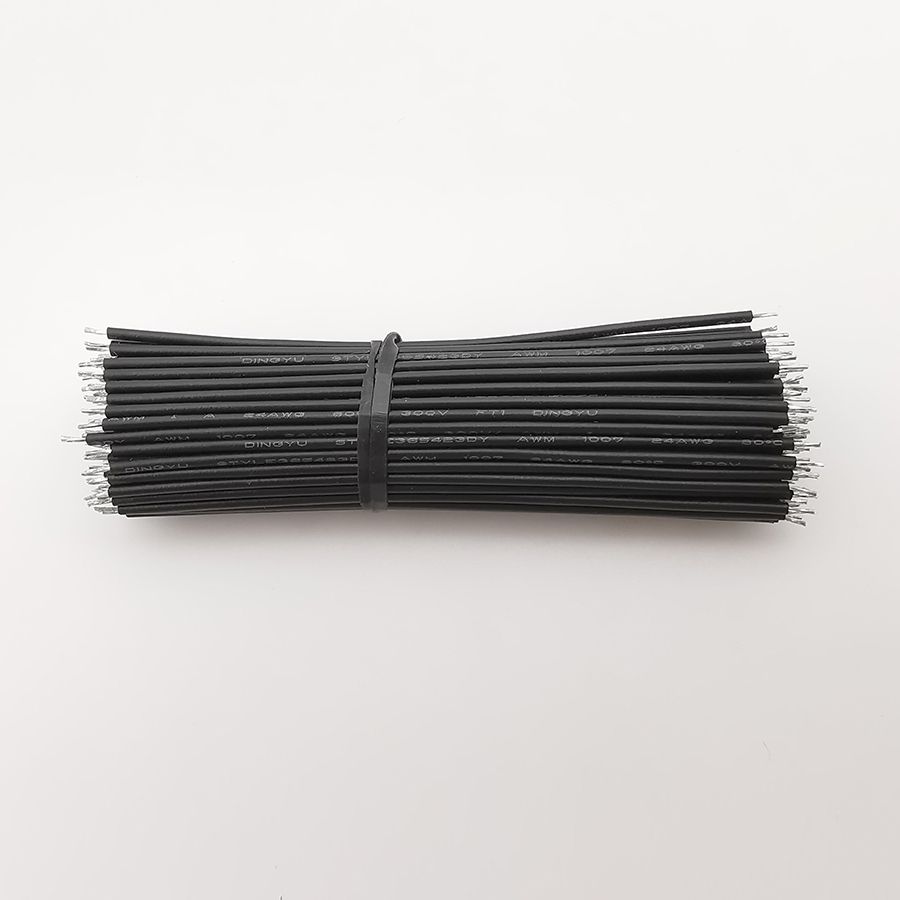 100Pcs Double-head Tinned Electronic Wire 24AWG Breadboard