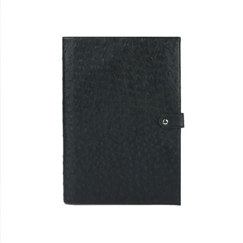 Free Personzation Letters Crocodile Pattern PU Leather Document Bag Business A4 Porfolio For Phone Ipad Holder Ostrich Black