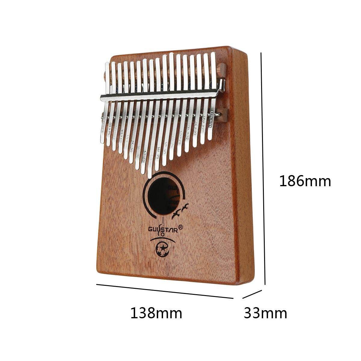 17 Keys Wooden Kalimba Finger Piano Portable Traditional Musical Instrument Suitable For Kids Adult