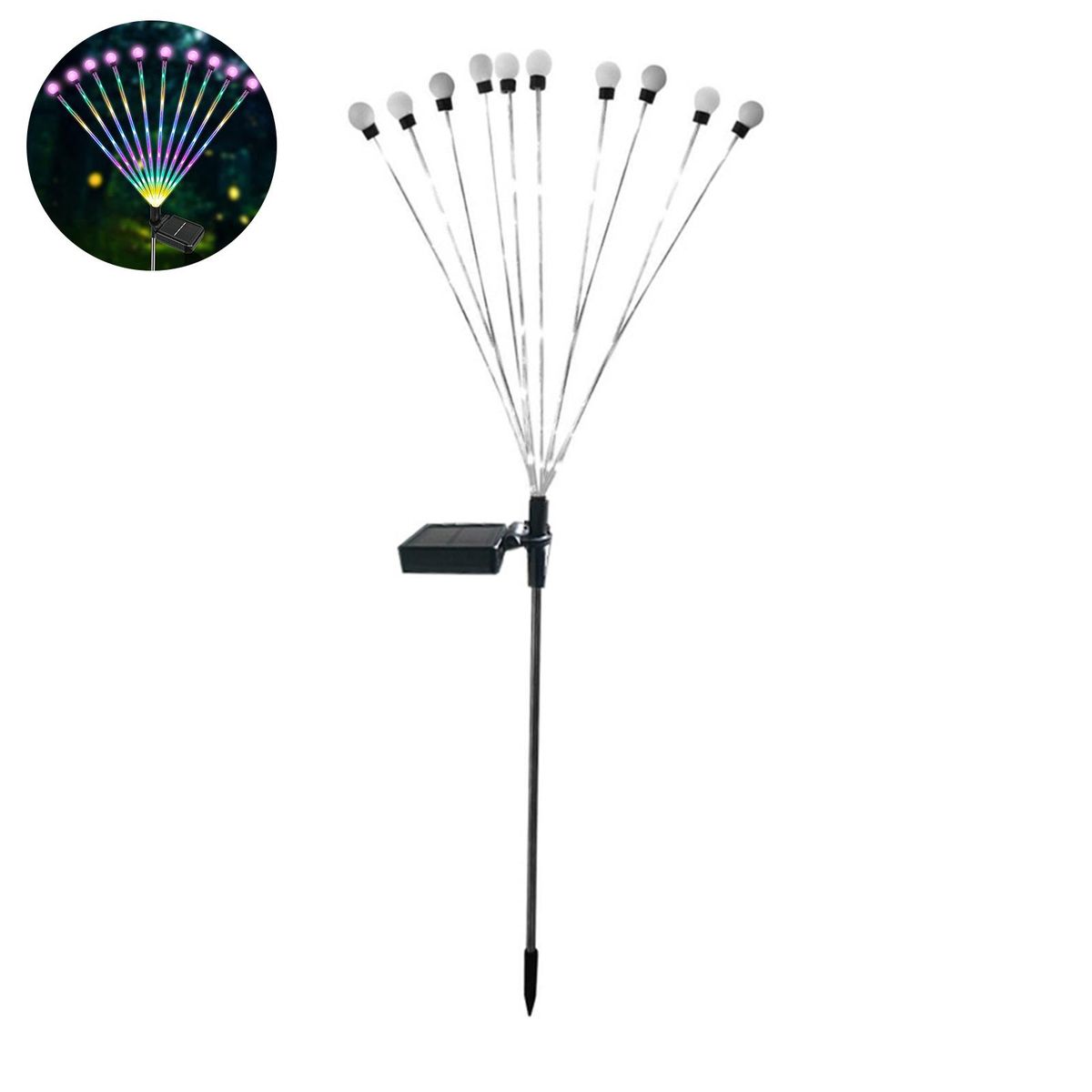 Lawn Lamp Firefly Light Outdoor Landscape Decor Multicolor