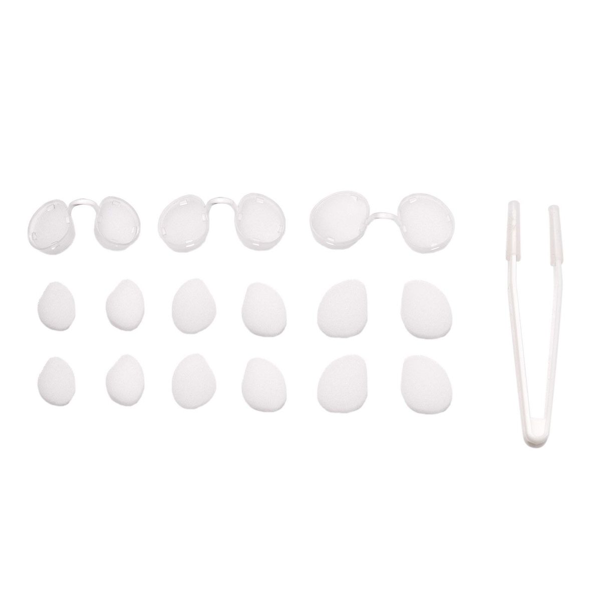 Invisible Nasal Filter Ultra-Breathable Nasal Filters Nasal Filters Nose Plugs for Smells with Mini-HEPA Filters Air Filtration from Pollen Dust Smoke Small + Medium + Large Round Shape