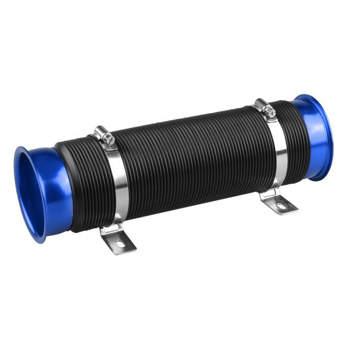 3 Inch Flexible Adjustable Car Air Intake Pipe Turbo Intercooler Inlet Hose-Blue